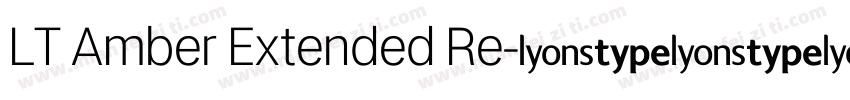 LT Amber Extended Re字体转换